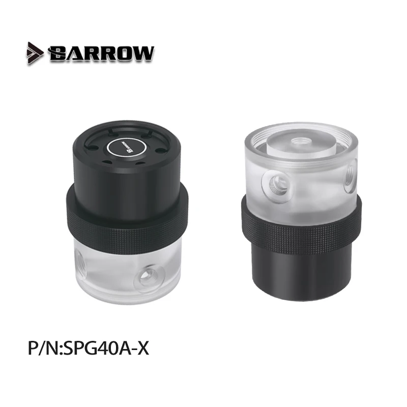 Barrow SPG40A-X PWM Automatic Speed Combo 18W Pump Max 4800RPM Flow 1260L/H Compatible D5 Pump Metal Cover /Size 78.5*78.5*99mm