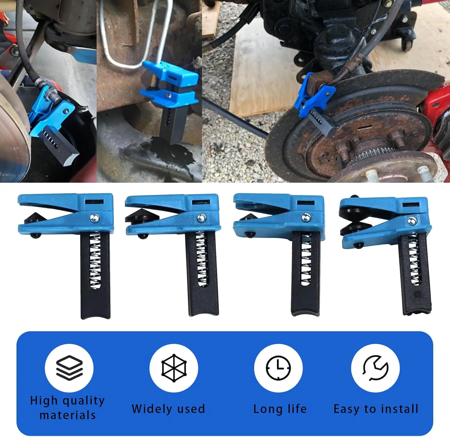 

4 PCS Car Brake Nozzle Clamp Oil Pipe Plug Automotive Prevent Leakage Oil Tool Car Brake Clamp Car Brake Oil Pipe Plug Blue