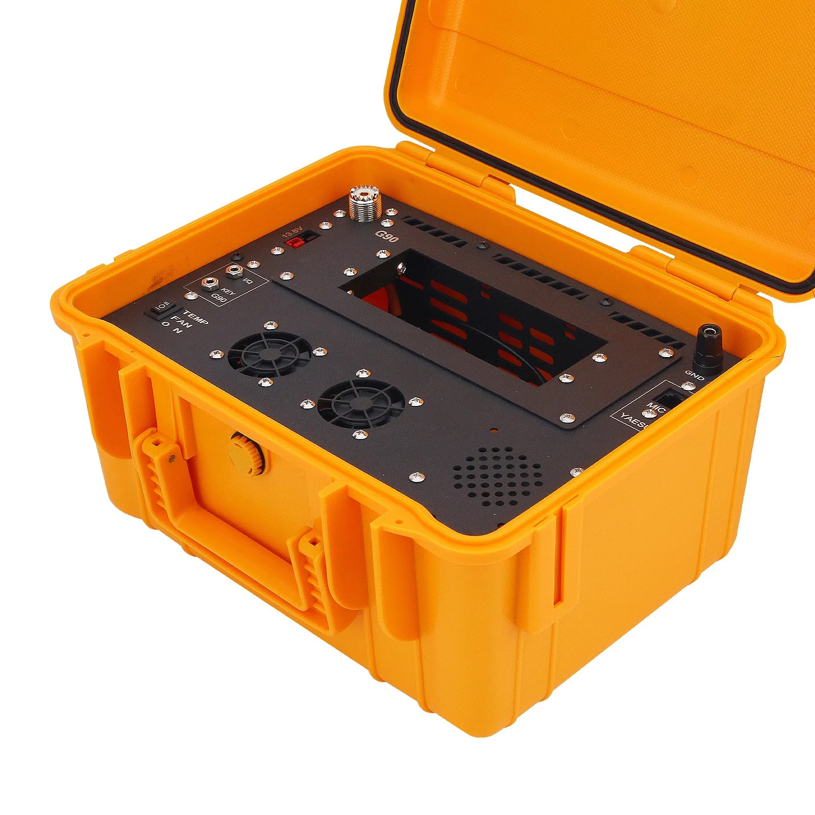Caixa transceptor de rádio à prova d'água ao ar livre HamGeek para Xiegu G90/ICOM IC-2730/AESU FTM-200DR FTM-300DR FTM-6000R Transceptor
