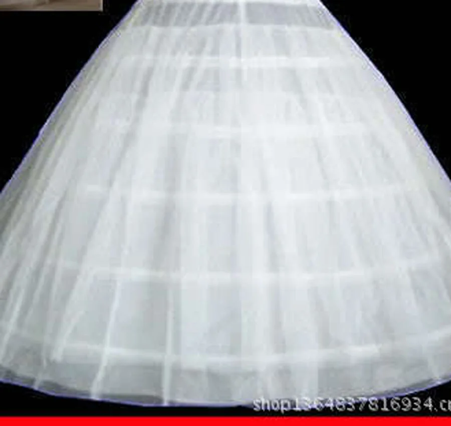 White 6-HOOP PETTICOAT Crinoline SLIP Underskirt BRIDAL WEDDING 2025