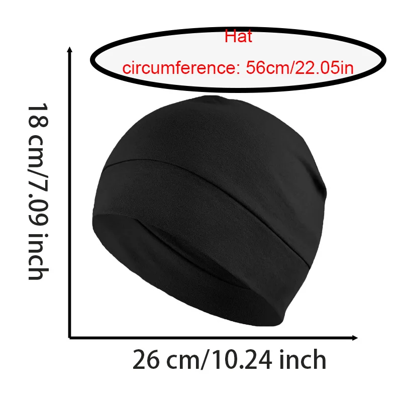 قبعات جمجمة للرجال والنساء، قطعتان من قبعات النوم خفيفة الوزن وبطانة خوذة قابلة للتنفس