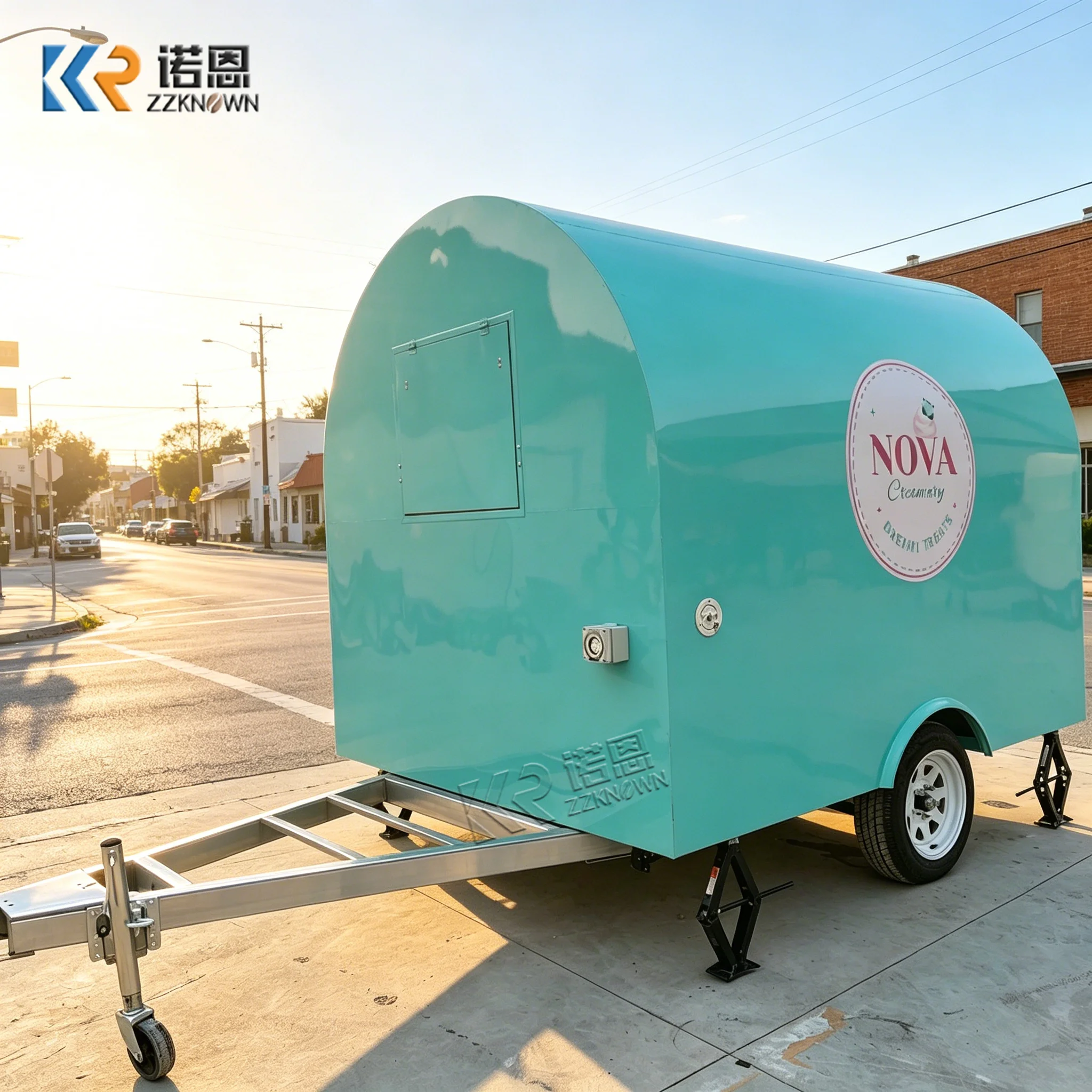 

Customized Fast Food Trailer with BBQ Pizza Oven and Complete Kitchen Setup for Sale