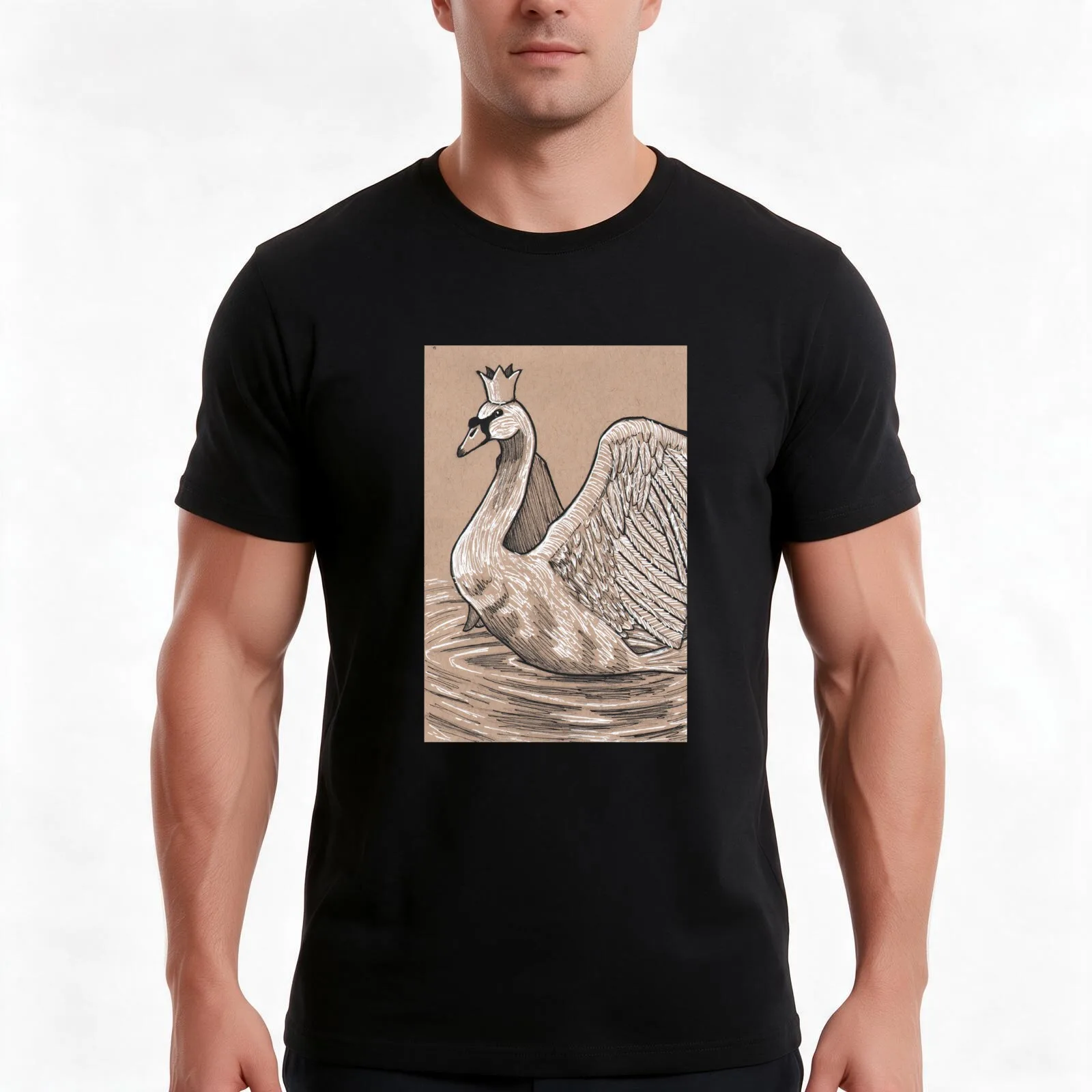 Enchanted T-Shirt, Summer Casual Cotton Tee, Oversized Streetwear Tops, Vintage Graphic Print, Loose Fit Short Sleeve