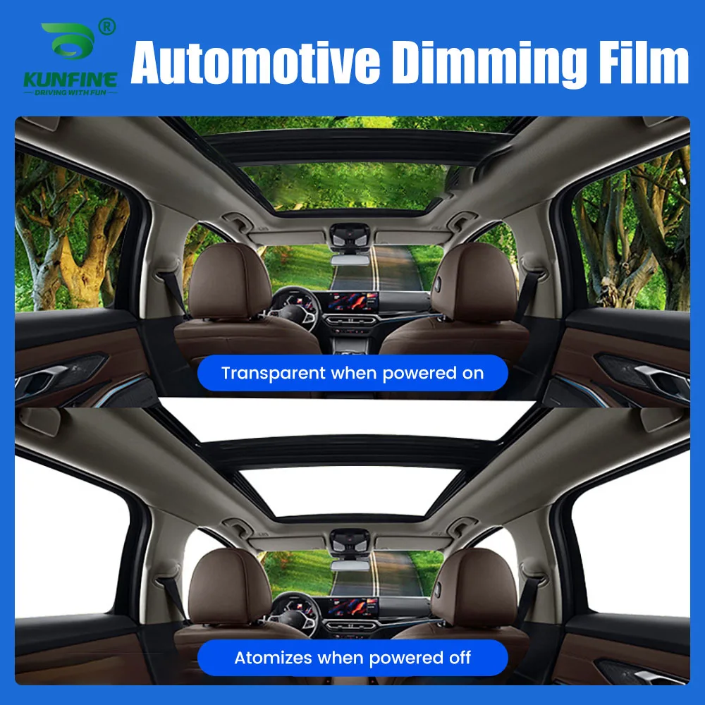 

Automotive Intelligent Car Window High Transparency Liquid Crystal PDLC Smart Dimming Film Switchable Glass Film Water Resistant
