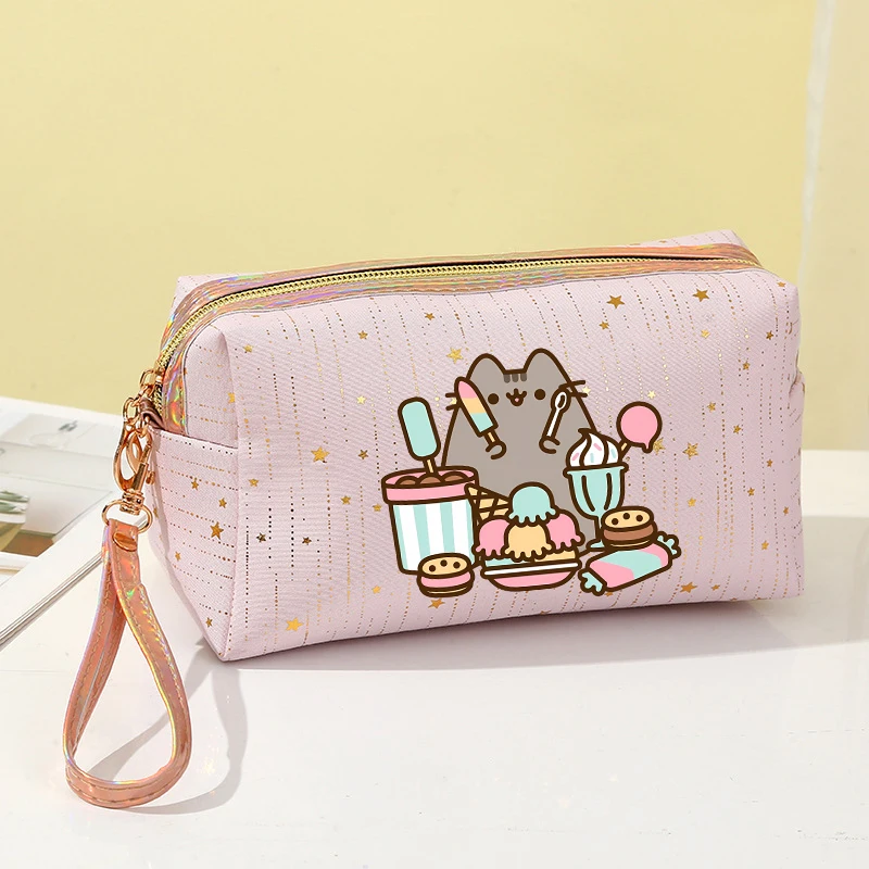 

Cute Makeup Bag Pusheens Women Travel Organization Cosmetics Pouch Girls School Stationery Anime Pencil Case Kids Gift Hot Sales