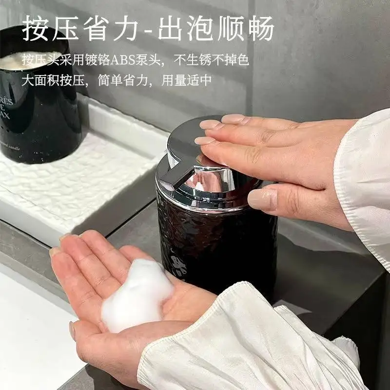 Textured Foaming Soap Dispenser - Auto Mousse Maker for Face & Body Wash