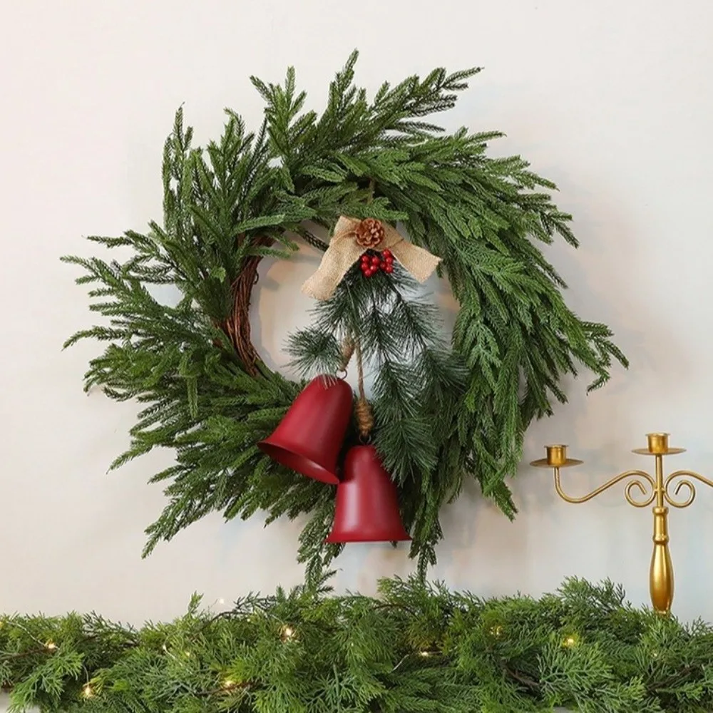 

Vintage Christmas Tree Bow Bells Large Bells Wall Hanging Christmas Chime Bells Handmade Decorative Bells New Year