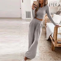 Autumn Winter Sleepwear Pajamas for Women Long Sleeve Top + Long Pants Casual Tracksuit Pijama Women's Home Clothes Pajama Sets - Image 3
