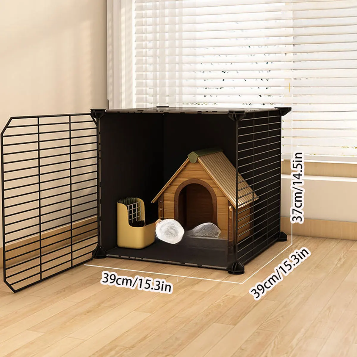 Dutch pig pet fence Home landscaping rabbit supplies cage Large large cheap house small villa pet nest