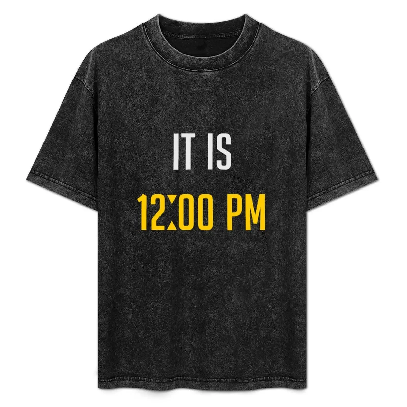 

it is high noon T-Shirt Basic Comfort Fit T-Shirt for Men