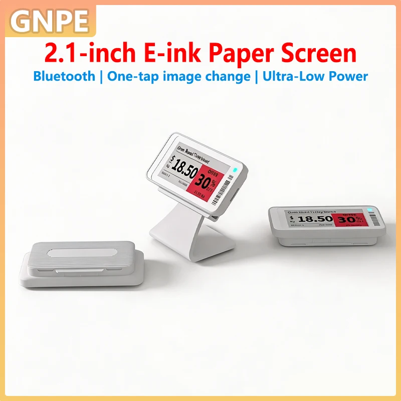 

2.1 Inch E-Ink Paper Screen, Red Black White 3-Color Display, Ultra Low Power Consumption Bluetooth Wireless E-Paper Screen