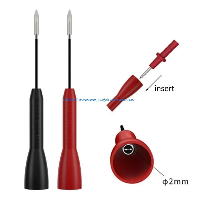 367D 2/10Pcs Wire Piercing Probe Insulation Back Probes, Probe Non-destructive Pin, Back Probe Kits Automotive for Test Car