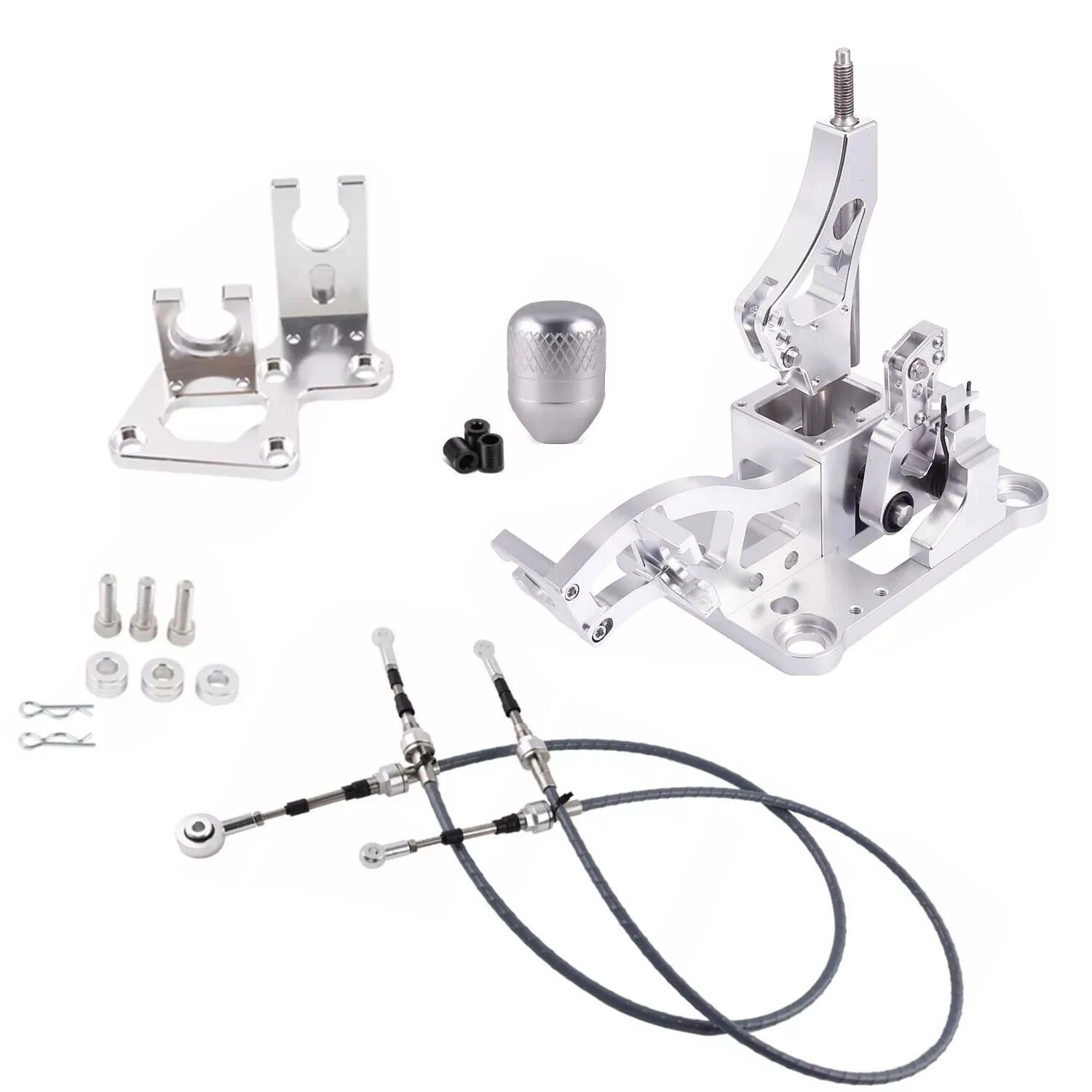 Factory Supply Quick Shifter & Cables & Bracket K20 K24 Shifter Set for Acura RSX for Honda Civic SI (K20Z3) K-Swapped view 3