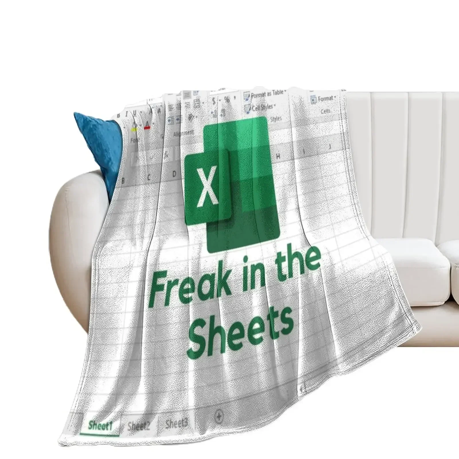 

FREAK IN THE SHEETS Throw Blanket funny gift Polar sofa bed Large Blankets