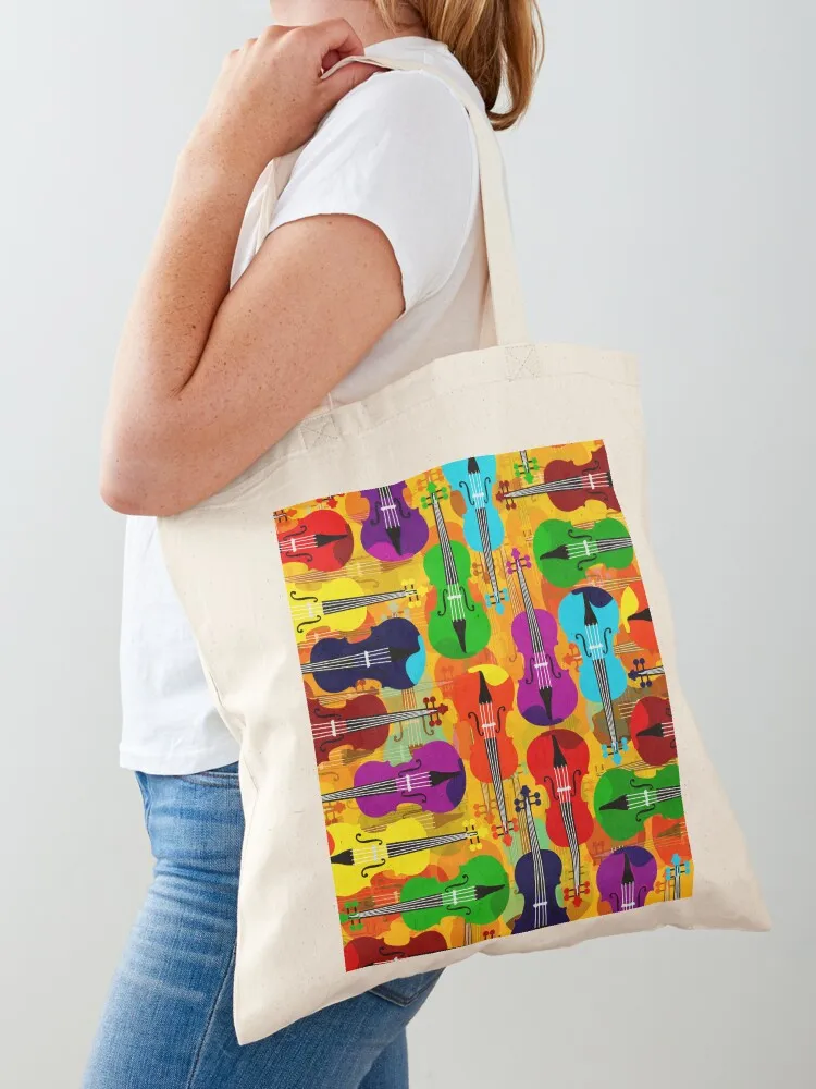 

VIOLINS ALL OVER Tote Bag Custom bag shopper bag women canvas cute tote large tote
