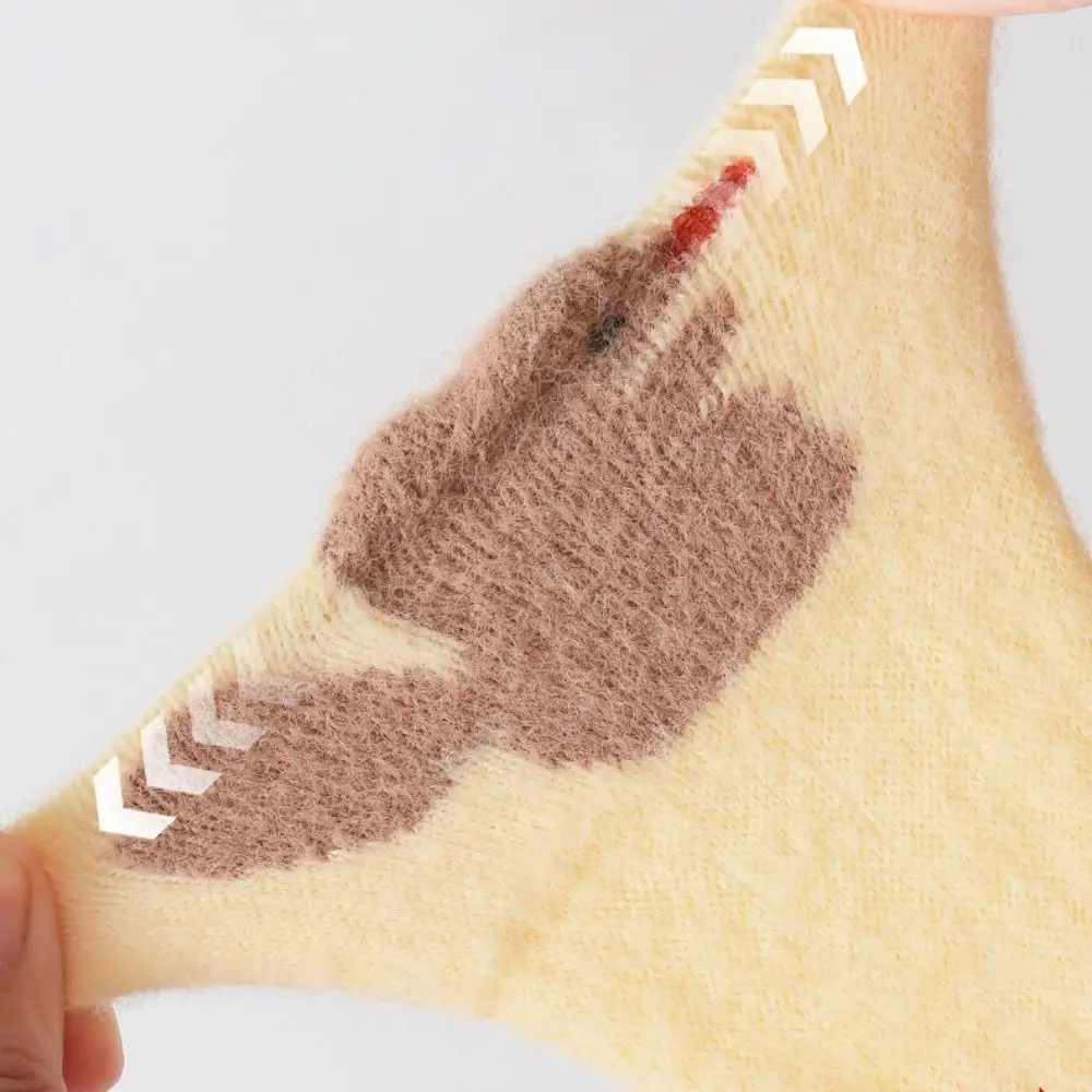 

Милые теплые носки до колена, мягкие утолщенные носки для малышей, эластичные длинные носки с мультяшным рисунком для новорожденных, зимние