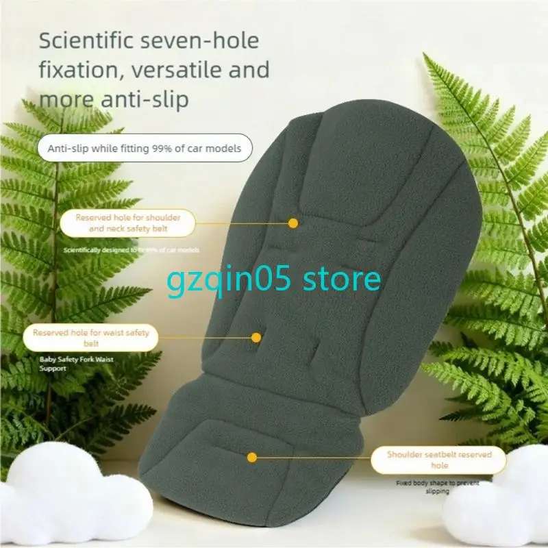 

H055 Двусторонний коврик для коляски, летняя зима, удобная ткань, универсальная совместимость для защиты позвоночника младенцев