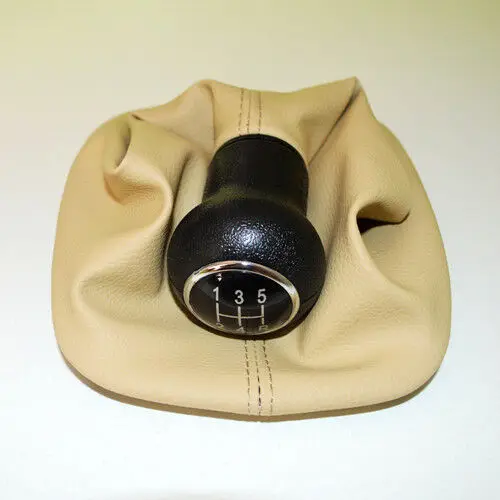 

WXZOS 5-скоростная ручка переключения передач, кожаные ботинки для PASSAT B5/B5.5 1996-2005, бежевый