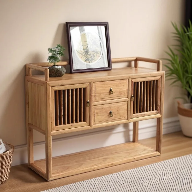 

Nordic Classic Kitchen Storage Cabinet Brown Tall Space Saving Kitchen Storage Cabinet Solid Wood Armoire Rangement Furniture