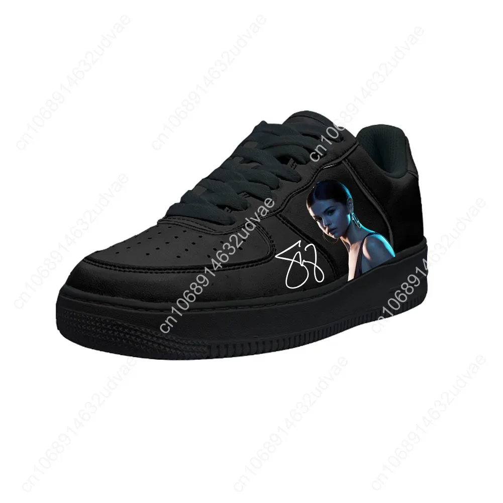 

Selena Gomez Casual Shoes Platform Sneakers Mens Womens Teenager Flats Sneaker Customized Shoe Graffiti Kateboarding Footwear