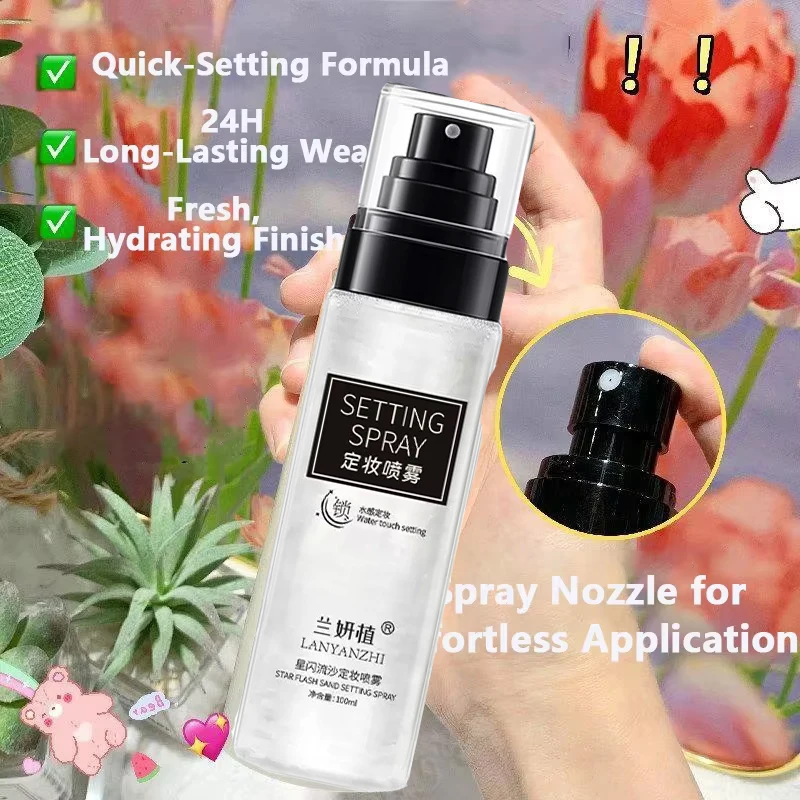 Makeup Fixer Spray Waterproof Sweatproof Long Lasting Oil Control Hydrating Makeup Fixing Setting Spray Cosmetics