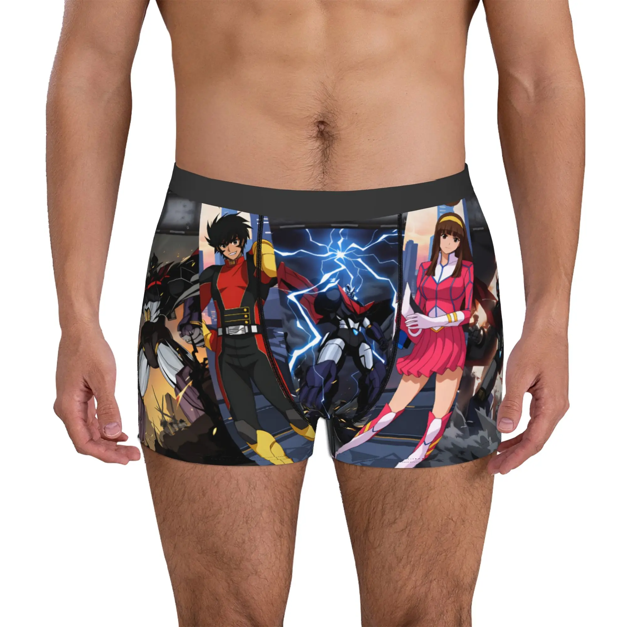 Goldorak Grendizer  Iron Saga  Boxers Shorts Mens Mazinger Z Koji Kabuto Tetsuya Briefs Underwear Cool Underpants