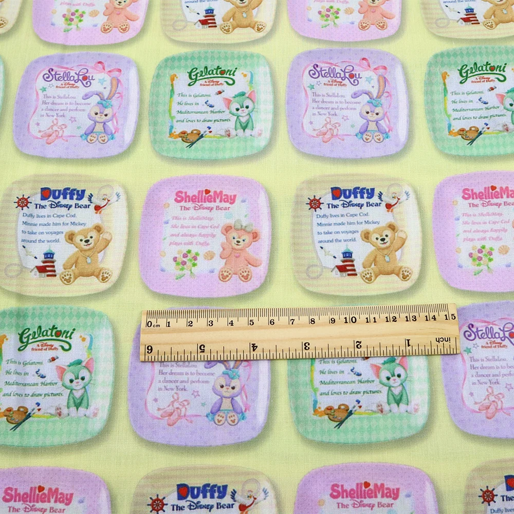 Disney Duffy bear Stellaroo 50*145cm Polyester Cotton Fabric Sewing Quilting Fabric Needlework Material DIY Handmade