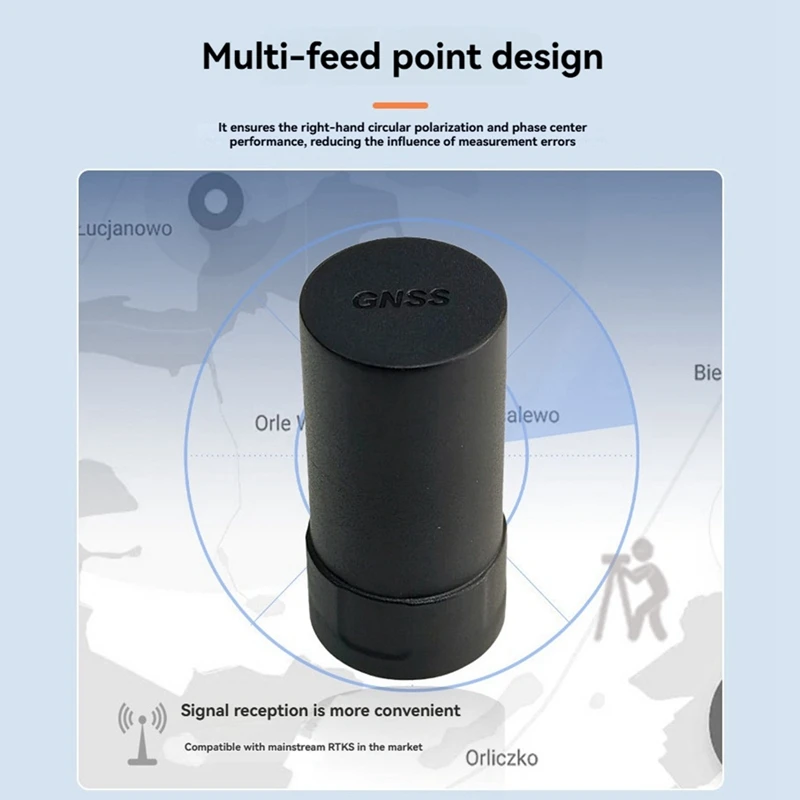 An-105 GNSS Helix Antenna High Four-Arm Helical Antenna Support GPS/GLONASS/Beidou/ for UAV/UGV Antenna-A69M