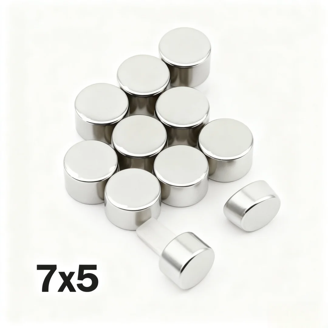7x5mm Super Strong Magnet N35 Round Magnetic NdFeB Neodymium Magnet Powerful Disc imanes Refrigerator Magnets