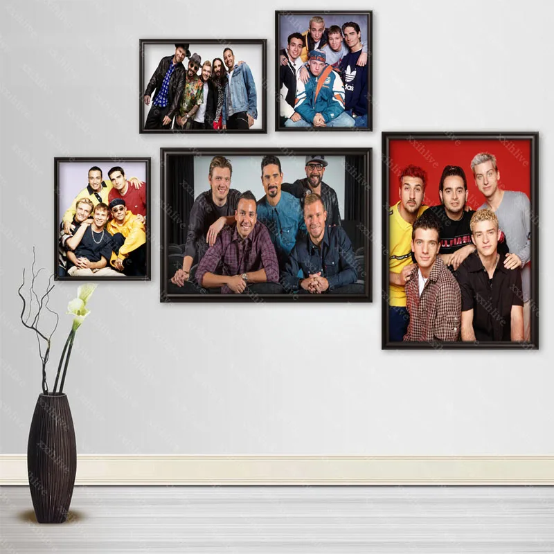 Backstreet Boys Cloth Silk Canvas HD Poster Home And Bedroom Decoration Wall Fabric Poster Custom Print More Size 40X60cm