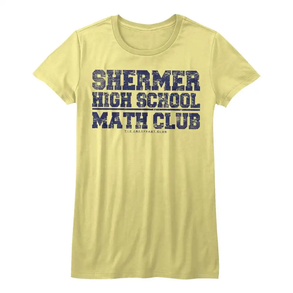 The Breakfast Club Shermer High School Math Juniors Yellow T Shirt