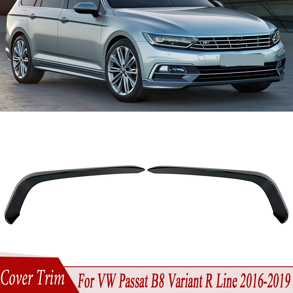 For Volkswagen VW Passat B8 Variant 2016 2017 2018-2020 Fog Front Light Frames Cover Trim Racing Sticker Grille Car Accessories