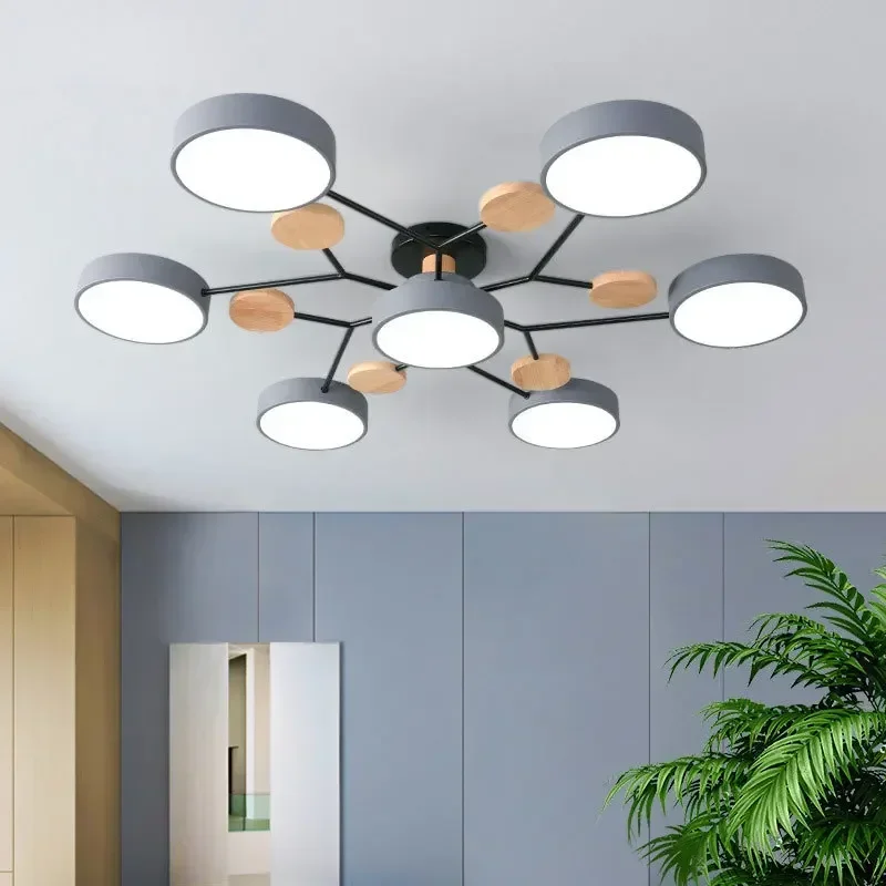 Modern Minimalist LED Ceiling Chandelier Nordic Ceiling Lamp for Living Room Indoor Lighting Fixture Chandelier Home Decor Lamps