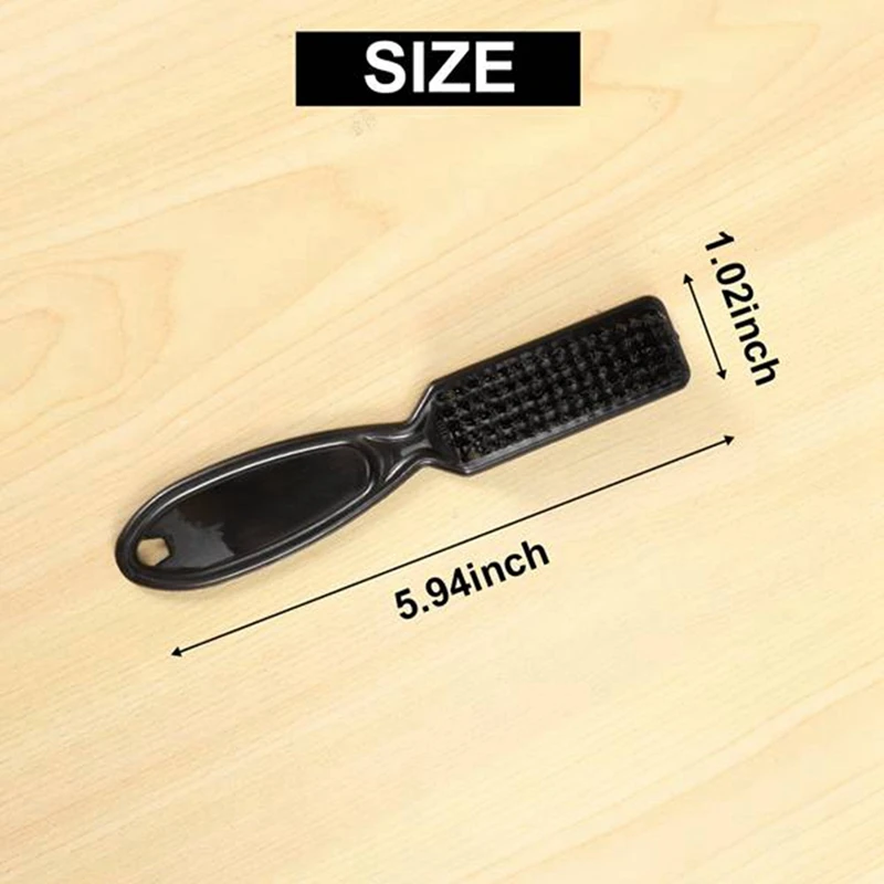 Cepillo de limpieza con forma de cabeza para peluquería, 2 piezas, peine de aceite Vintage, tijeras, tallado