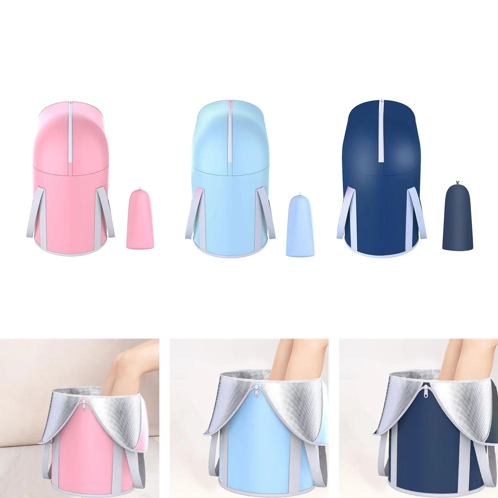 حمام قدم قابل للطي لنقع القدمين لتنظيف غسل السفر