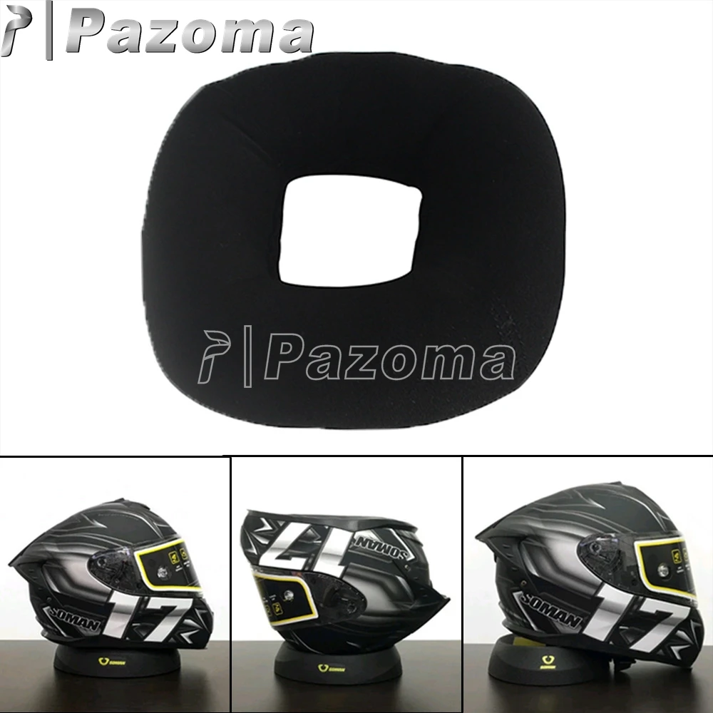 Pazoma Motorcycle Snowmobile Scooter Helmet Stand Service Pad Support Donut Ring Oil-resistant Portable Helmets Stand Holder Pad