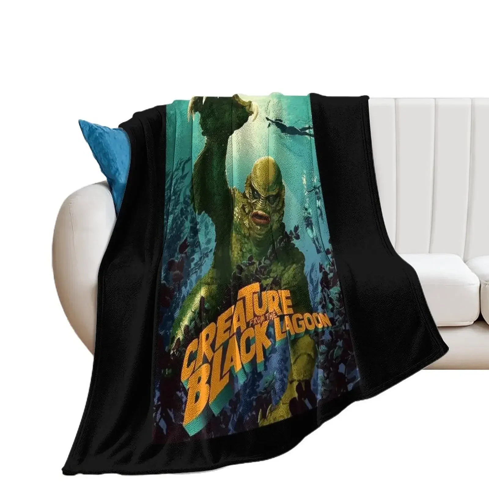 

My Favorite People Creature from the Black Lagoon Throw Blanket Luxury St Decorative Sofas Hair Soft Plush Plaid Blankets