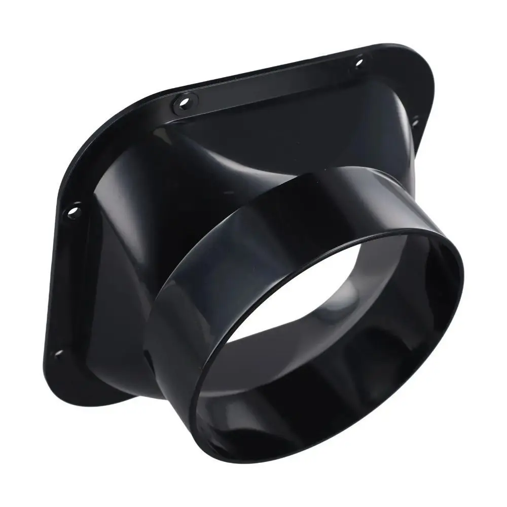 Household Accessories ABS Wall Flange Connector Black 100-300MM Exhaust Pipe Connector Air Ducting Connection Ventilation Pipe