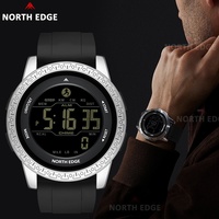 NORTH EDGE 2025 New Design APOLLO Outdoor Sports Luxury Men Watch Countdown Alarm Clock Pedometer 50M Waterproof Watches for Man