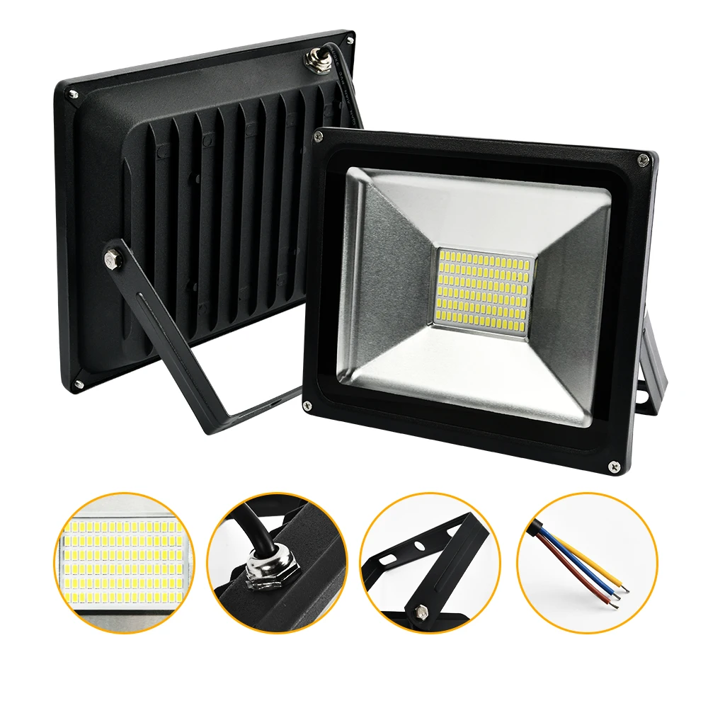 LED Flood Light 10W 20W 110V/220V Floodlights Lamp Waterproof IP65 Whgite Reflector Led Exterior Outdoor Spotlight