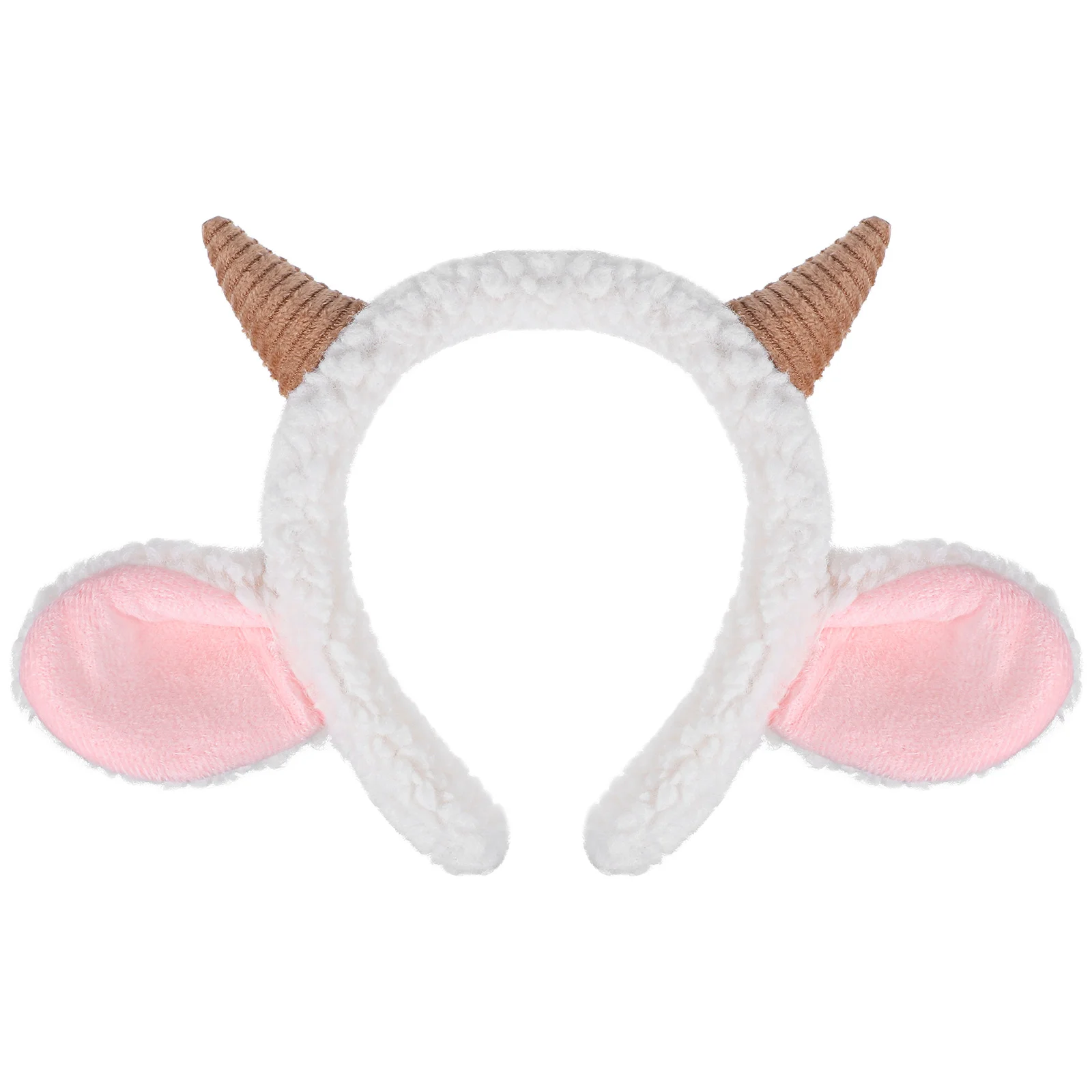 

Sheep Horn Headband Cute Animal Ears Hair Hoop Halloween Cosplay Headdress Prop Fashion Accessory for Masquerade Dance Shows