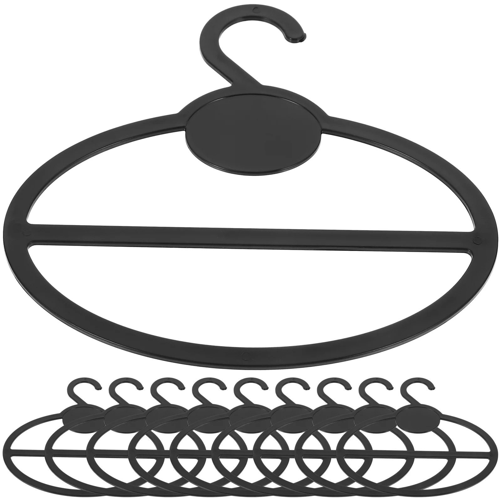 

10 Pcs Door Scarf Rack Round Hook Pants Hangers Holder Tie Travel Circle Clothes