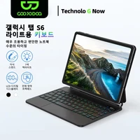GOOJODOQ teclado mágico para Samsung Galaxy Tab S6 lite 10,4 pulgadas soporte voladizo flotante magnético pantalla de nivel de batería