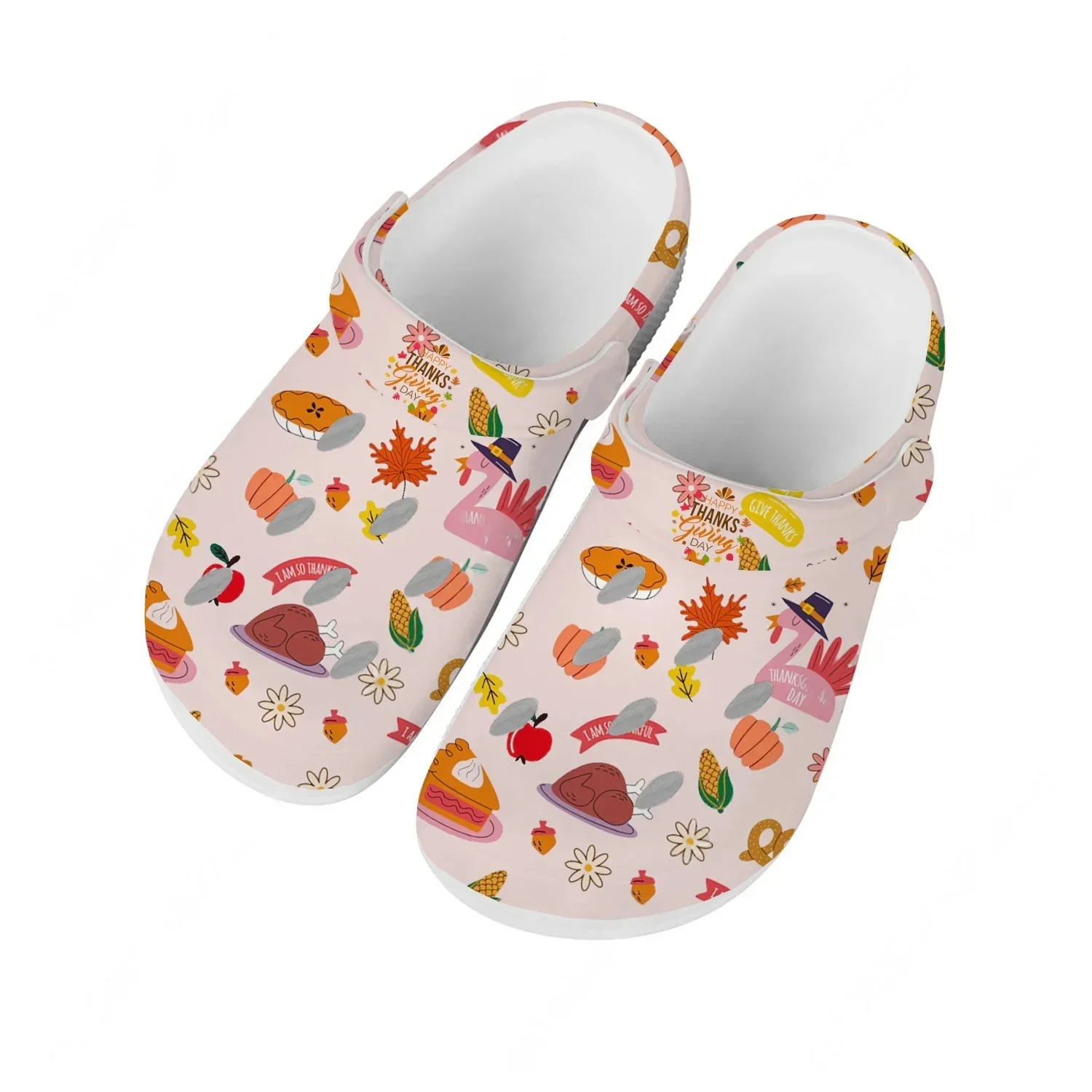 

Thanksgiving Day Sandals Men Women Teenager Fashion Water Shoes Garden Breathable Comfort Beach Custom Slippers