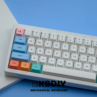 KBDiy 144 Keys PBT Pastel Chalk Keycaps Custom Japanese Cherry Profile Keycap for Mechanical Keyboards Gaming MX Switch ISO Keys