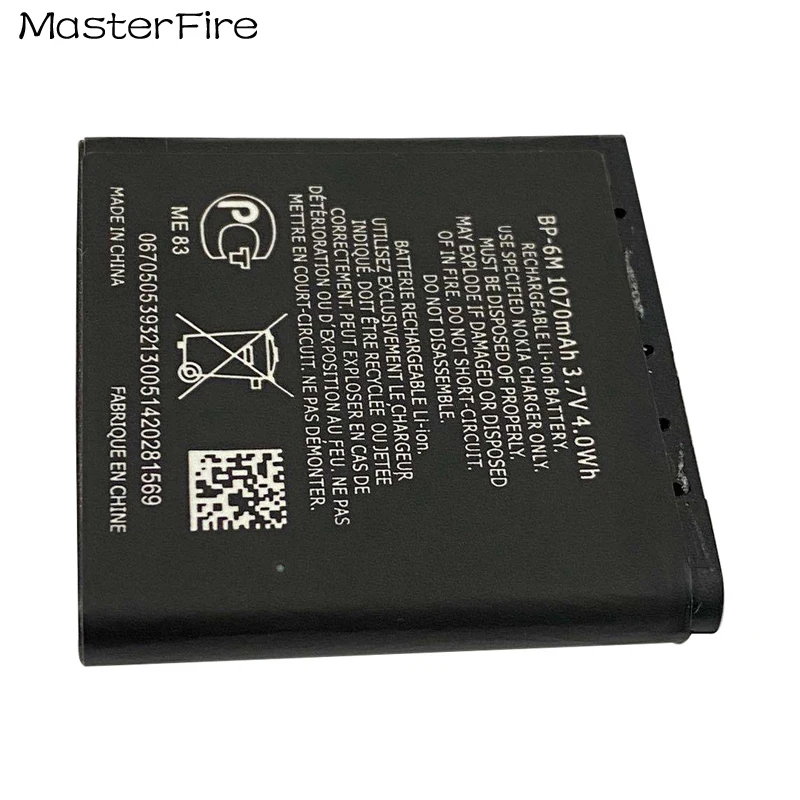 2-10 قطعة BP-6M BP6M 1070mah 3.7 فولت استبدال الهاتف بطارية ليثيوم لنوكيا N73 N77 N93 N93S 9300 6233 6234 6288 6280 3250 6290