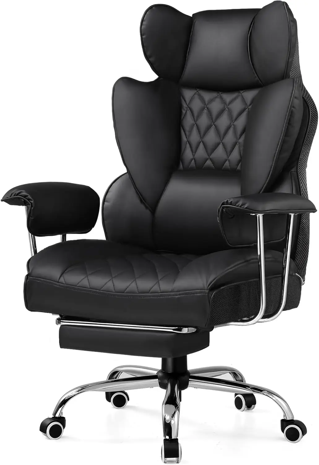 Gaming Chair,Office Chair with Pocket Spring Lumbar Support, Ergonomic Comfortable Wide Office Desk Computer Chair with Outward