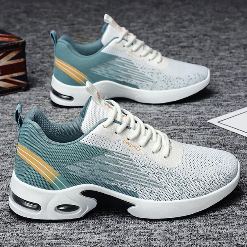 Men\'s Casual Sneakers Man High Quality Fashion Athletic Sport Shoes Tennis Spring Autumn Soft Soled Woven Breathable Sneakers