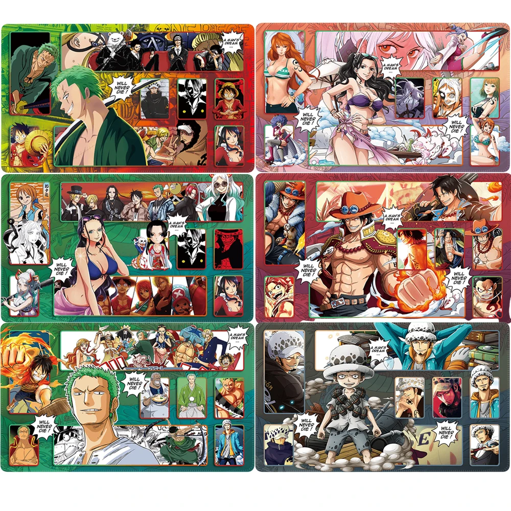 One Piece Monkey D Luffy Roronoa Zoro Opcg 60X35Cm Comic Version Individual Dedicated Anime Game Battle Card Mat Gift Toy