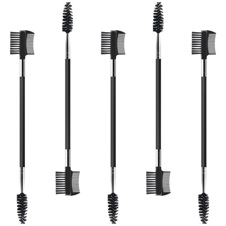 Double-ended dual-purpose brow brush eyebrow eyebrow trimming brush grafting eyelash brush beauty tools make up brushes